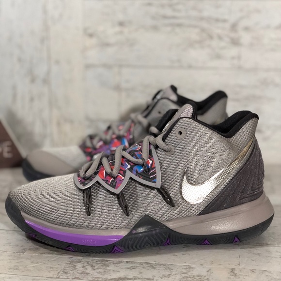 kyrie 5 gray and purple